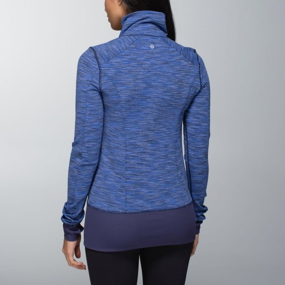 *Rare* Lululemon Full Zip Nice Asana Jacket - Wee Are From Space Cadet Blue - 6 - Picture 4 of 7